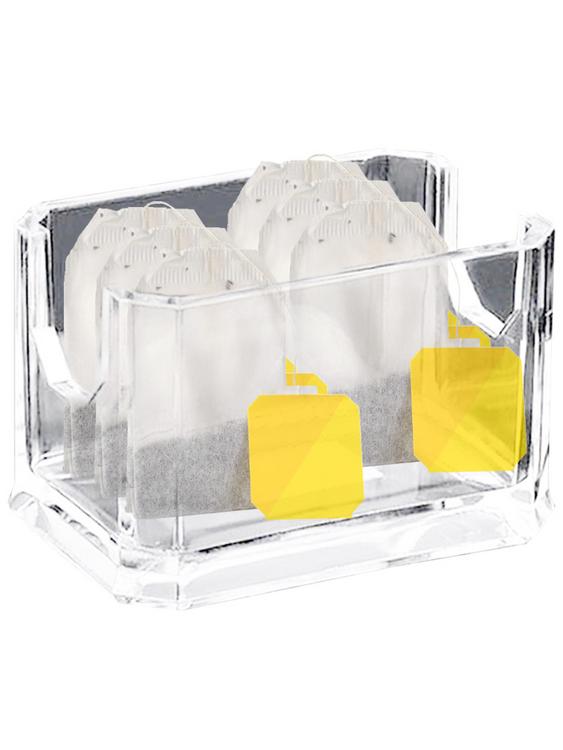 Transparent Tea Storage Box Acrylic Tea Bag Storage Box Hotel Home Kitchen Coffee Sugar Bag Transparent Storage Box