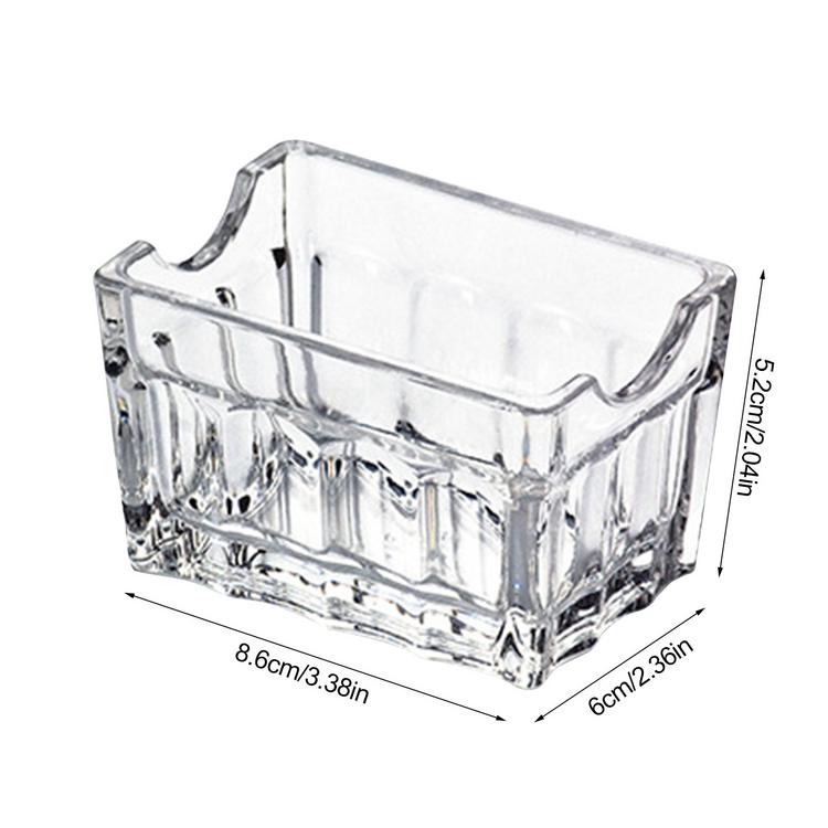 Transparent Tea Storage Box Acrylic Tea Bag Storage Box Hotel Home Kitchen Coffee Sugar Bag Transparent Storage Box