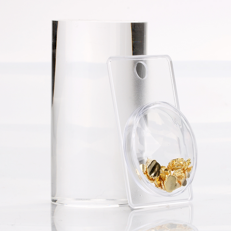Transparent color nail polish bottle small plastic containers with lids new design cosmetic jars