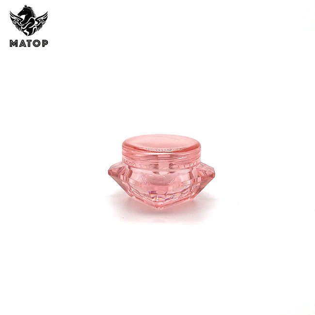 Transparent cone shape cosmetic cream jar Plastic Jar