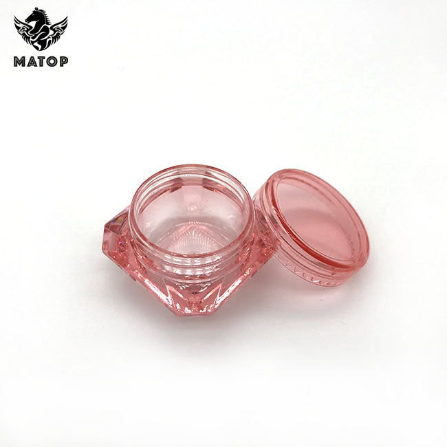 Transparent cone shape cosmetic cream jar Plastic Jar