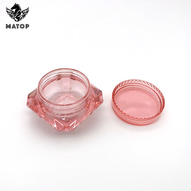 Transparent cone shape cosmetic cream jar Plastic Jar