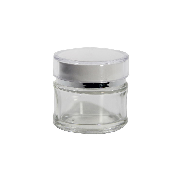 Transparent glass jar cosmetic 50ml