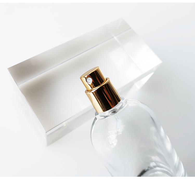 Transparent high-end popular 50 ml 100 ml can be customized logo perfume bottle glass perfume bottle