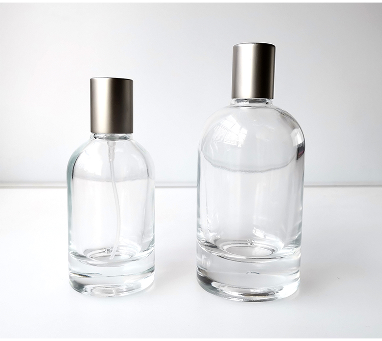 Transparent high-end popular 50 ml 100 ml can be customized logo perfume bottle glass perfume bottle