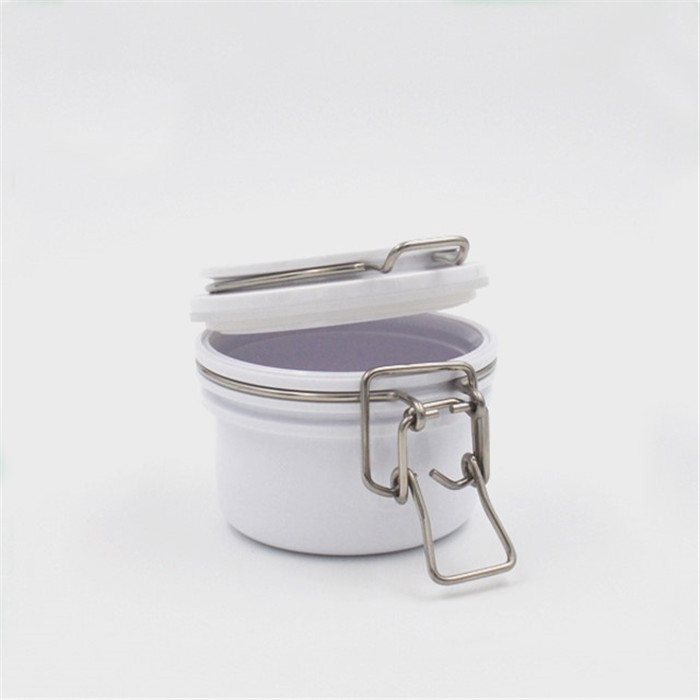 Transparent plastic candy pot mini size hermetic seasoning storage jar with plastic lid