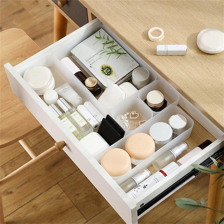 Transparent plastic drawer storage box 4 sizes can stack transparent plastic storage box home storage tool