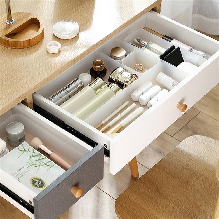Transparent plastic drawer storage box 4 sizes can stack transparent plastic storage box home storage tool