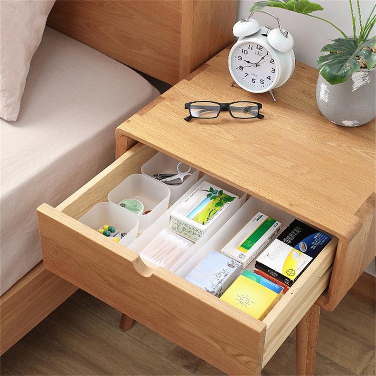 Transparent plastic drawer storage box 4 sizes can stack transparent plastic storage box home storage tool