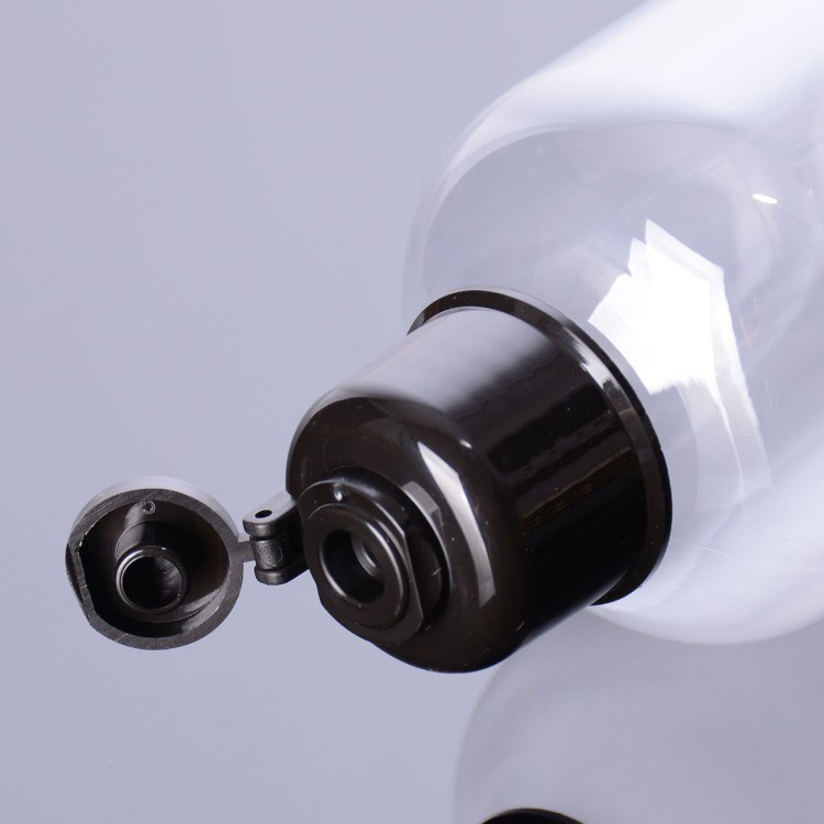 Transparent plastic packaging plastic flip top cap bottle 3.4oz 7oz