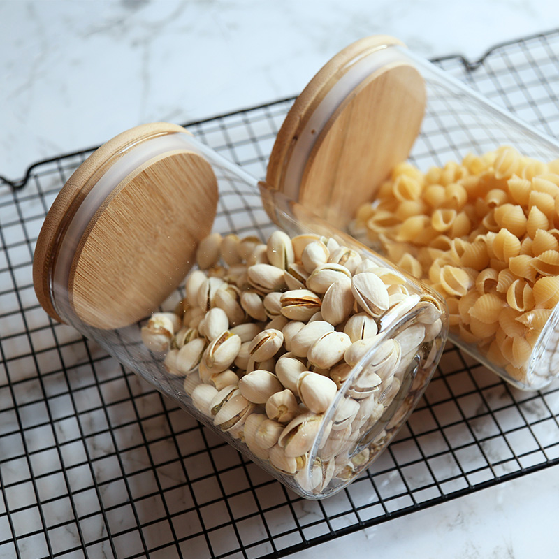 Transparent sealing glass Storage jar dry fruit glass jars and containers