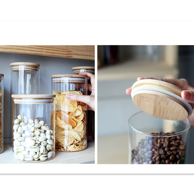 Transparent sealing glass Storage jar dry fruit glass jars and containers