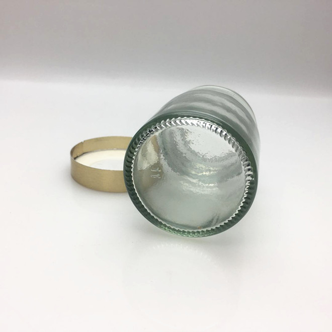 Transparent vietnam bird nest edible glass bottle 75ml glass jar with easy open lid