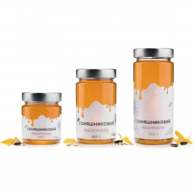 Transparent wide mouth 200 ml 300 ml 380 ml cylindrical glass honey bottle