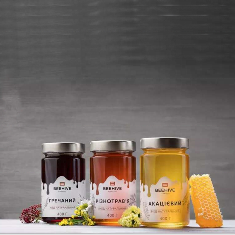 Transparent wide mouth 200 ml 300 ml 380 ml cylindrical glass honey bottle