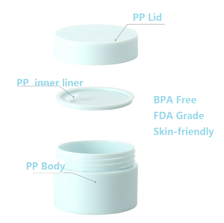 Travel Containers Sets PP Cream Jars for Toiletries Empty Lotion Containers Leak-proof & BPA Free Bottles Accessories