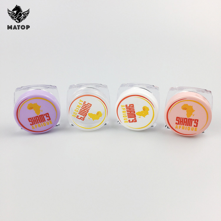 Travel Cosmetic Sample Containers Plastic Cosmetic Pot Jars With Screw Cap Lids