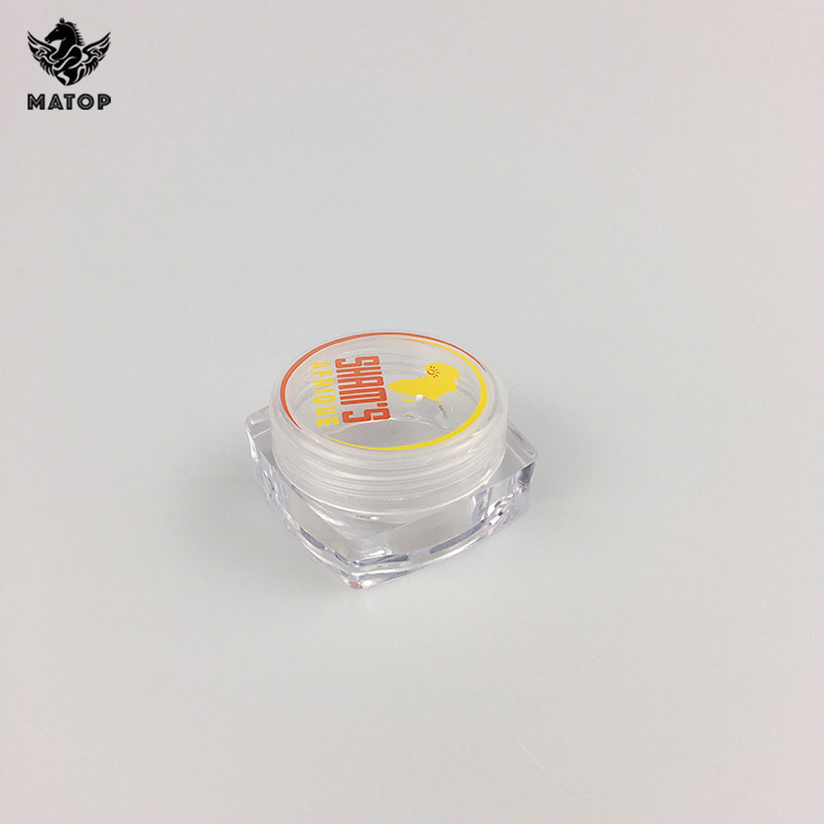 Travel Cosmetic Sample Containers Plastic Cosmetic Pot Jars With Screw Cap Lids