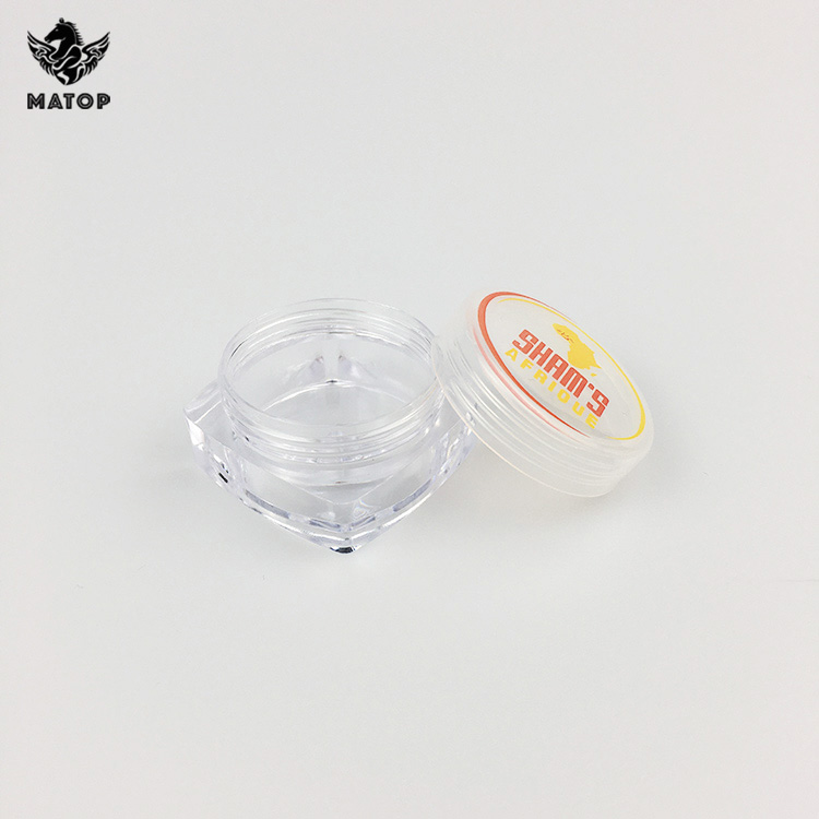 Travel Cosmetic Sample Containers Plastic Cosmetic Pot Jars With Screw Cap Lids