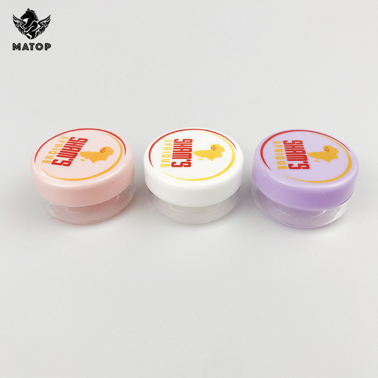 Travel Cosmetic Sample Containers Plastic Cosmetic Pot Jars With Screw Cap Lids
