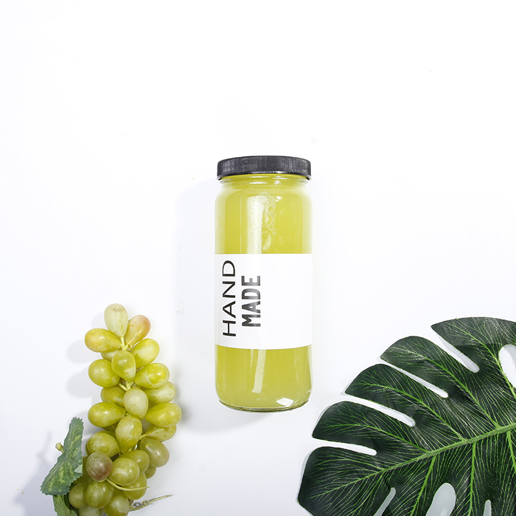 Travel Glass Drinking Bottle 8oz 16 Ounce Airtight Lids Reusable Glass Water Jar for Juice