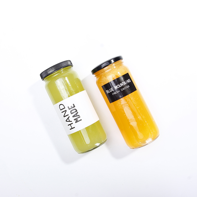 Travel Glass Drinking Bottle 8oz 16 Ounce Airtight Lids Reusable Glass Water Jar for Juice