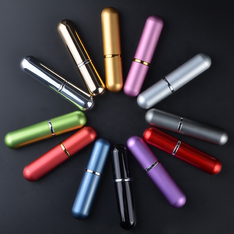 Travel Mini Aluminum Refillable Perfume Atomizer Refill Spray Bottle 5ml 8ml 10ml