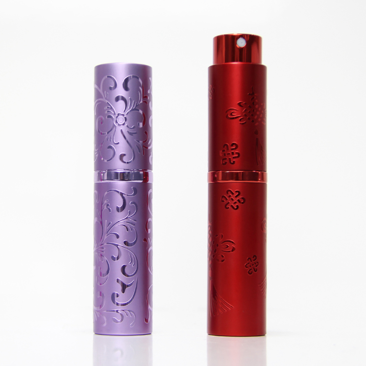 Travel Size Aluminum Refillable Perfume Atomizer for Cosmetic