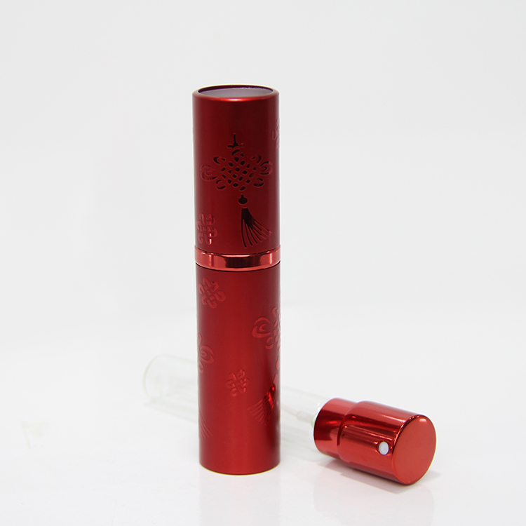 Travel Size Aluminum Refillable Perfume Atomizer for Cosmetic