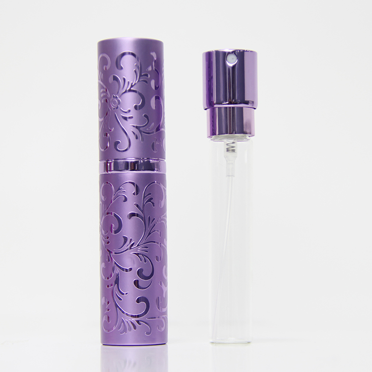 Travel Size Aluminum Refillable Perfume Atomizer for Cosmetic