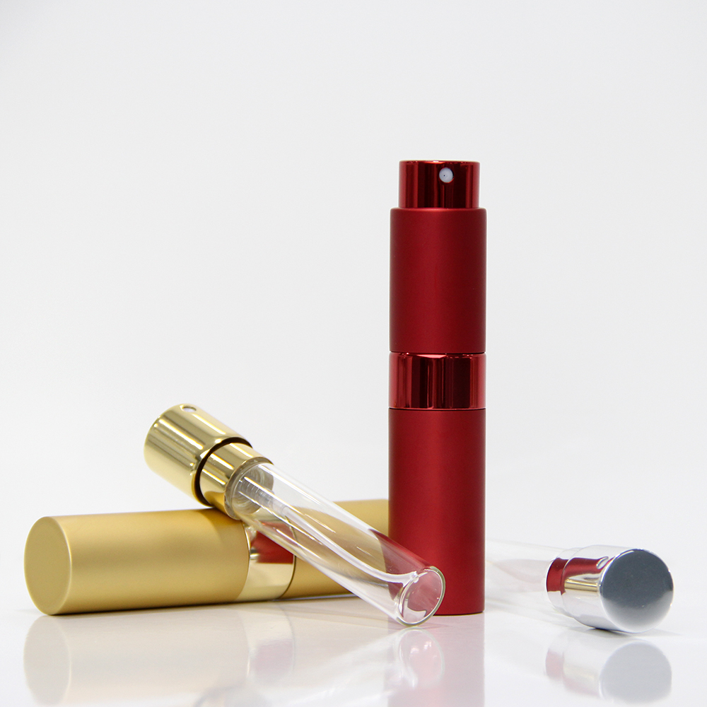 Travel Size Aluminum Refillable Perfume Atomizer for Cosmetic