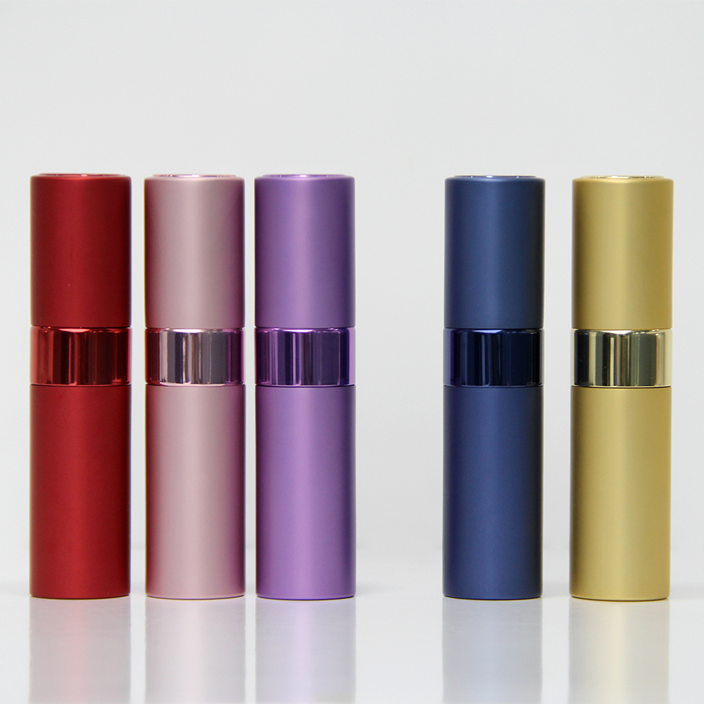 Travel Size Aluminum Refillable Perfume Atomizer for Cosmetic