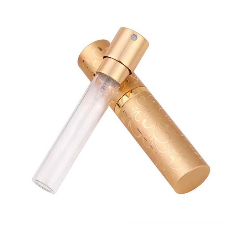 Travel portable aluminum twist up 5ml 8ml 10ml perfume atomizer bottle