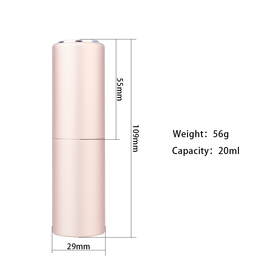 Travel portable mini luxury empty refillable metal aluminum twist up perfume atomizer 5ml 8ml 10ml bottle