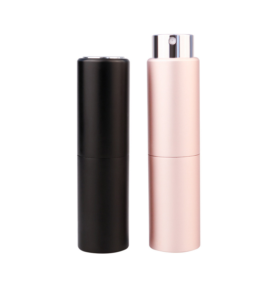 Travel portable mini luxury empty refillable metal aluminum twist up perfume atomizer 5ml 8ml 10ml bottle