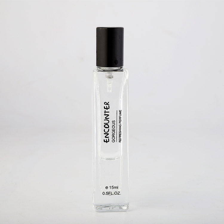 Travel size Empty 15ml Glass Perfume Bottle with Atomizer Fine Mist spray pump