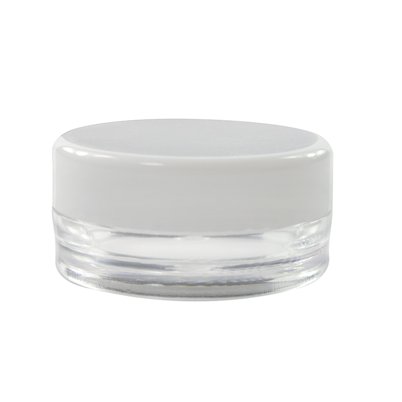 Travel size cosmetic eye cream container skin care 3g 5g 10g 15g 20g clear round plastic jar
