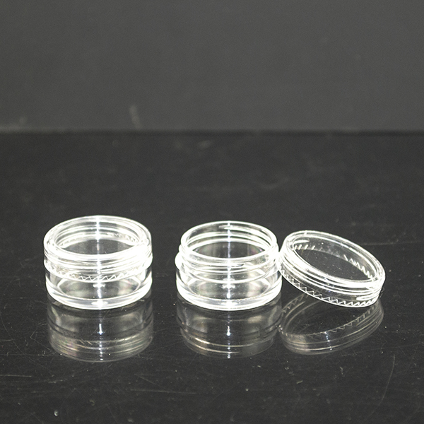 Travel size cosmetic eye cream container skin care 3g 5g 10g 15g 20g clear round plastic jar