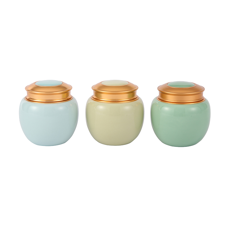 Trendy style 200ml portable storage pot, candy jar, multifunctional ceramic jar