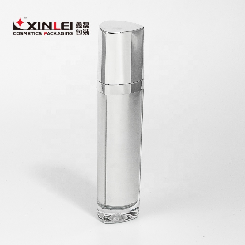 Triangle shape plastic acrylic jar 30ml for face cream