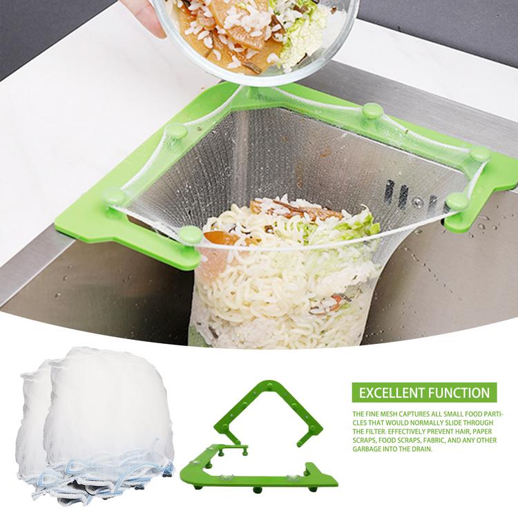 Triangular drain rack kitchen drain filter special filter for kitchen sink leftover soup suction cup filter
