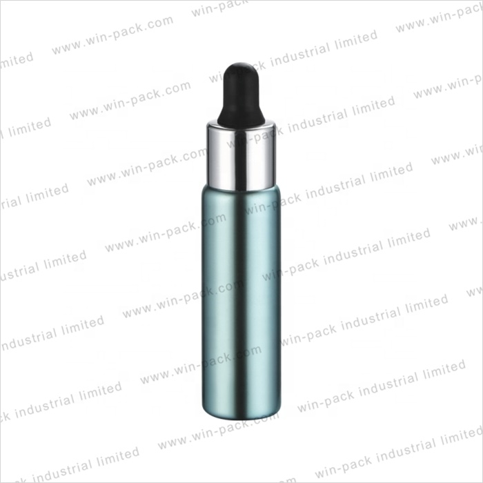 Tube Glass Bottle Small Serum Essential Oil Bottle Blue 7ml 8ml 10ml Dropper Screen Printing Personal Care Electroplating