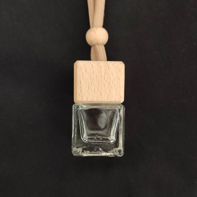 Tubular frosted hanging diffuse car bottles square car bottle