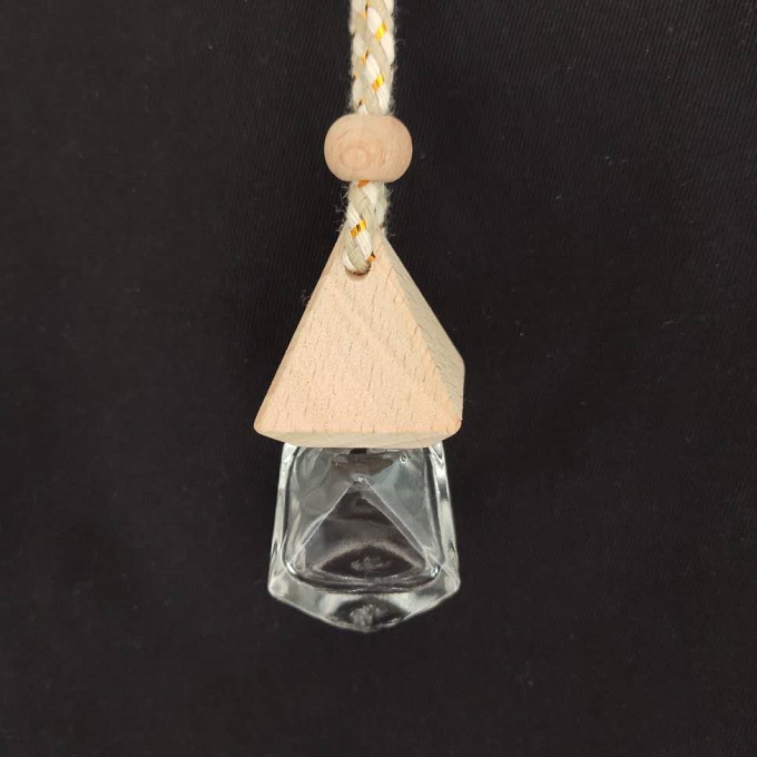 Tubular frosted hanging diffuse car bottles square car bottle