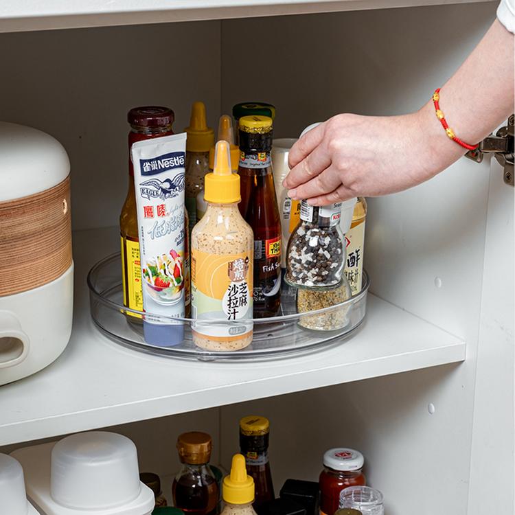 Turntable kitchen seasoning bottle fruit cosmetics multi-layer storage rack multi-function rotating rack kitchen tools