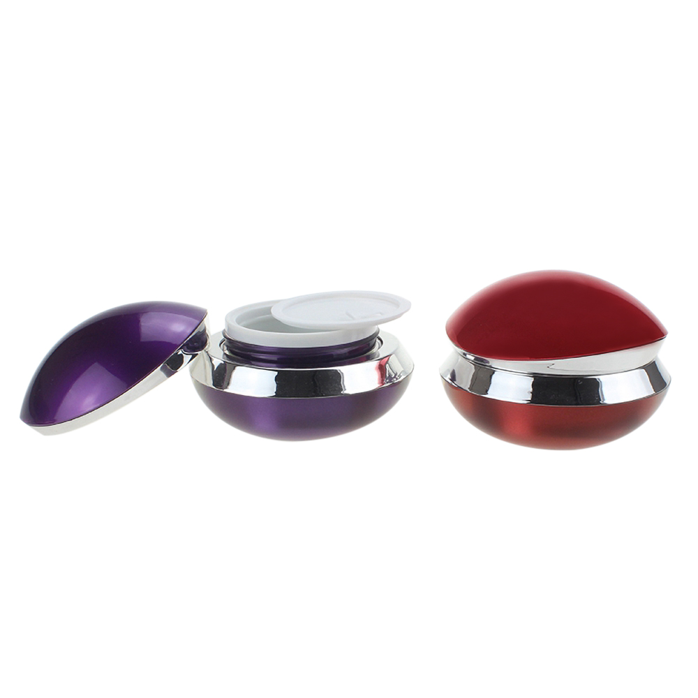 UFO shape empty acrylic cream jar, colorful empty cosmetic jars for cosmetic cream made in china