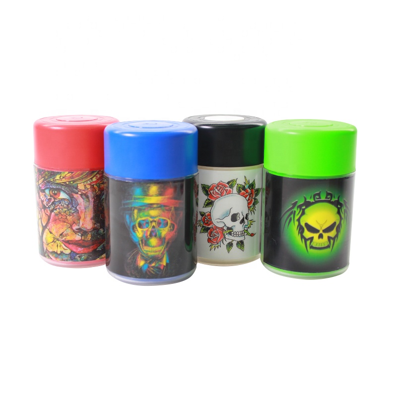 UKETA air tight plastic storage bottles and jar smell proof weed jar
