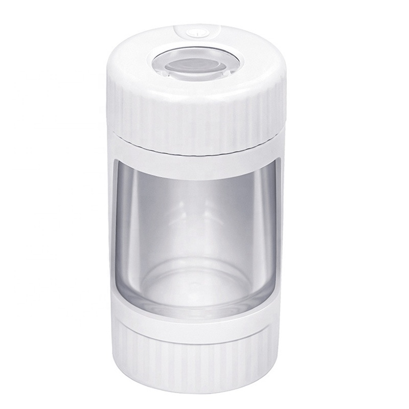 UKETA airtight stash jar storage bottles smell proof weed jar with led and grinder