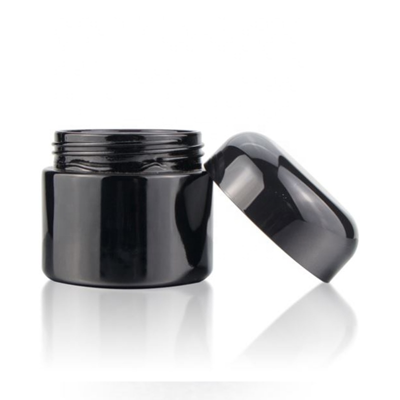 UKETA custom logo stash jar and smell proof container airtight weed herb storage glass jar