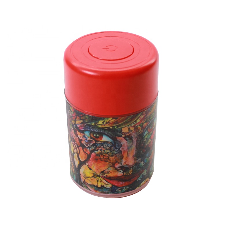 UKETA custom print new design led herb tobacco weed jar